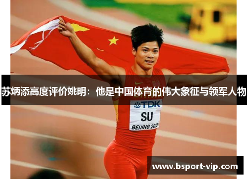 苏炳添高度评价姚明：他是中国体育的伟大象征与领军人物