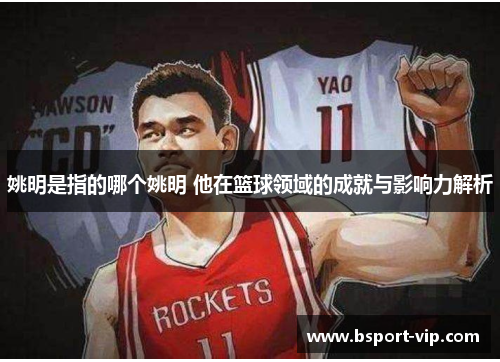 姚明是指的哪个姚明 他在篮球领域的成就与影响力解析